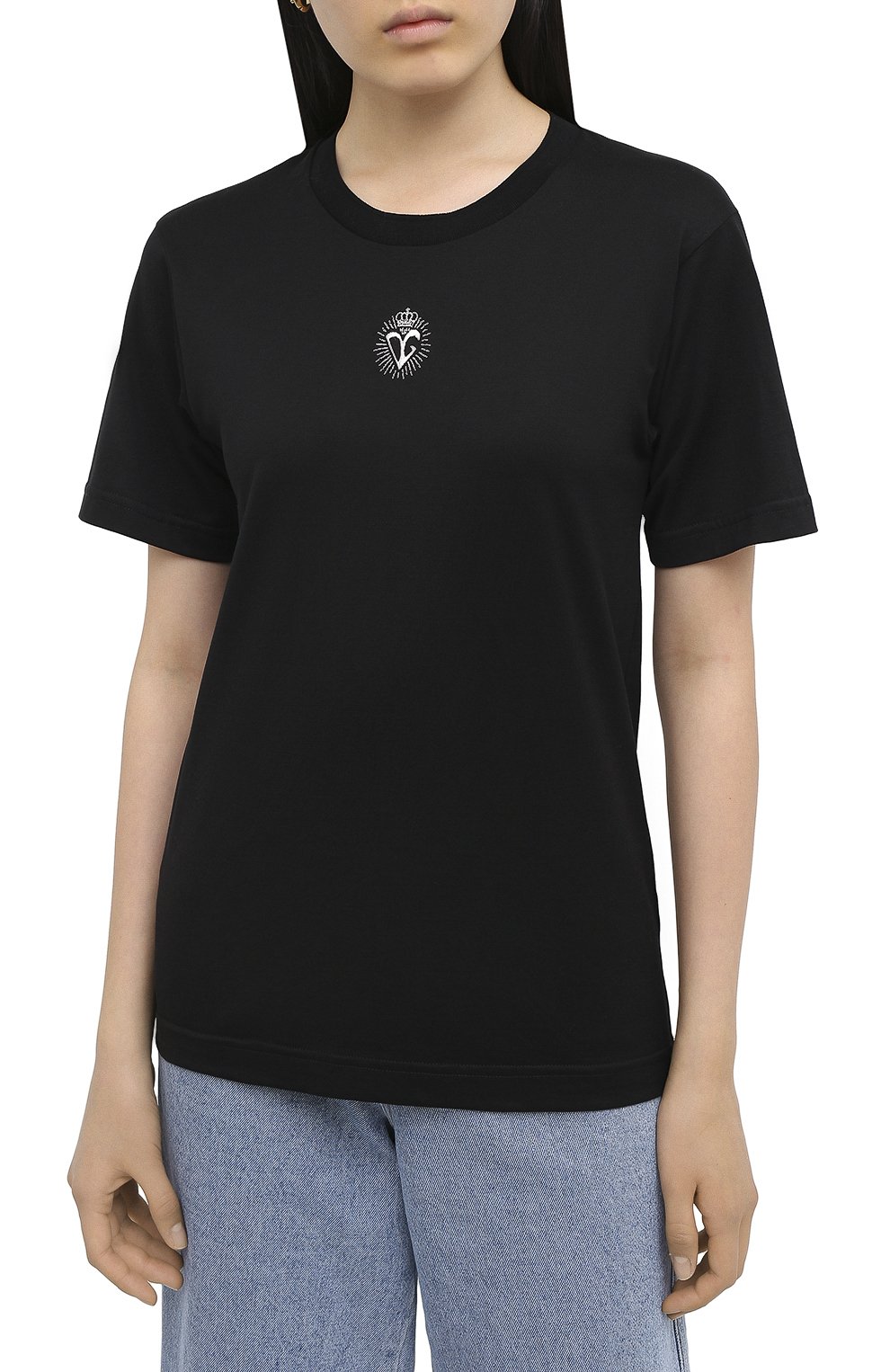 Хлопковая футболка DOLCE & GABBANA, арт. F8M66Z/G7WXE, фото 3