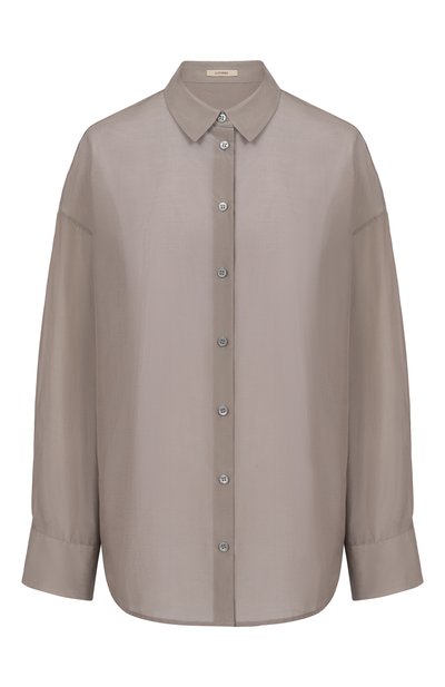 Женская рубашка из хлопка и шелка 12 STOREEZ, арт. 130612