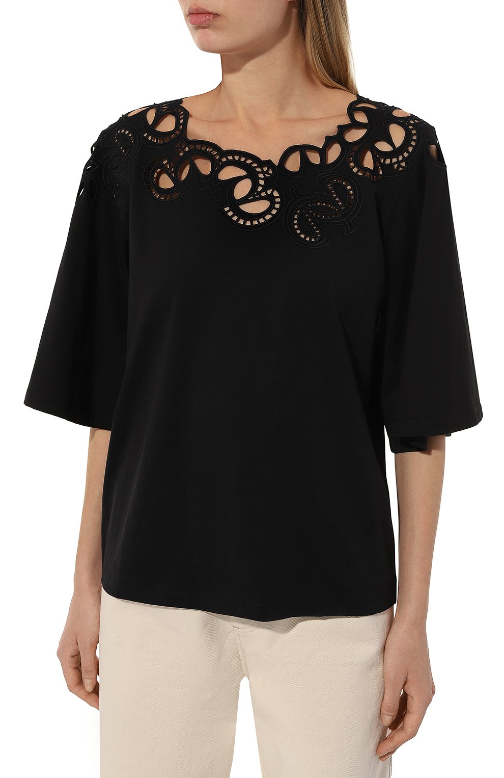 Хлопковый топ ELIE SAAB, арт. TS001, фото 3