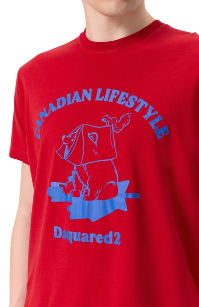 Хлопковая футболка DSQUARED2, арт. S74GD1391/D20035, фото 5