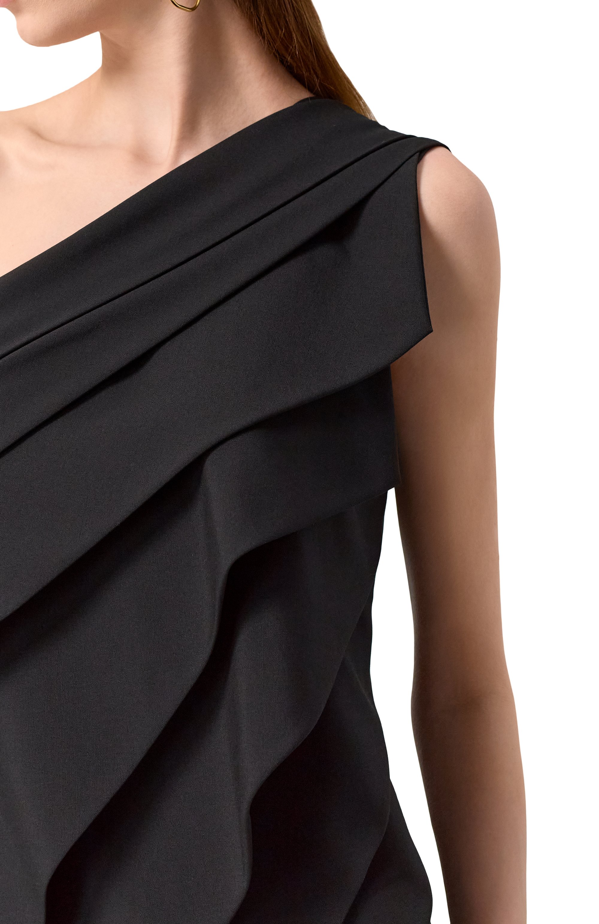 Шерстяное платье VALENTINO черного цвета по цене 1070000 руб., арт. 5B0VADS074B, фото 5 Шерстяное платье VALENTINO, арт. 5B0VADS074B, фото 5