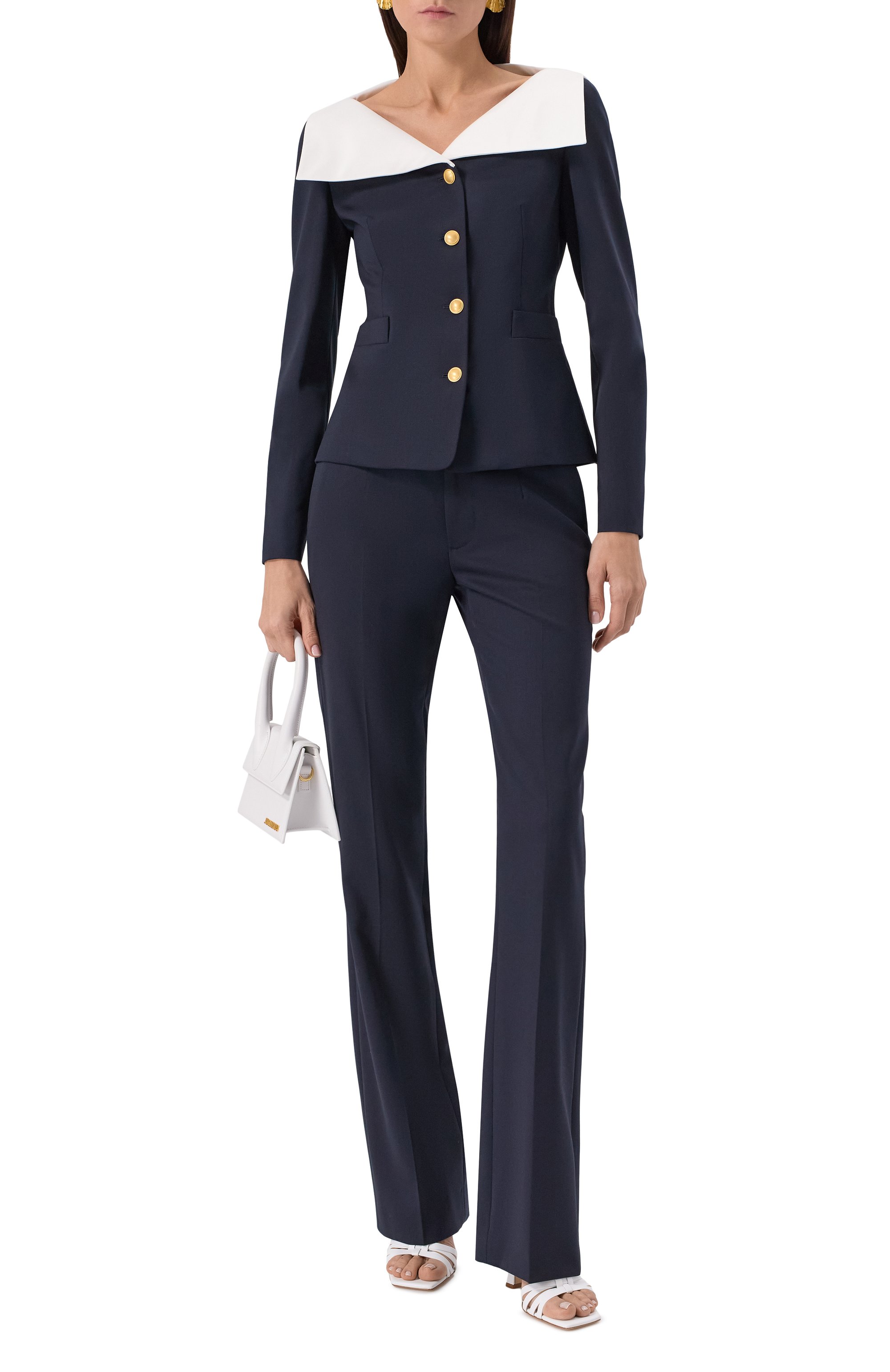 Шерстяные брюки ALESSANDRA RICH, арт. FABX3300-F4494, фото 2