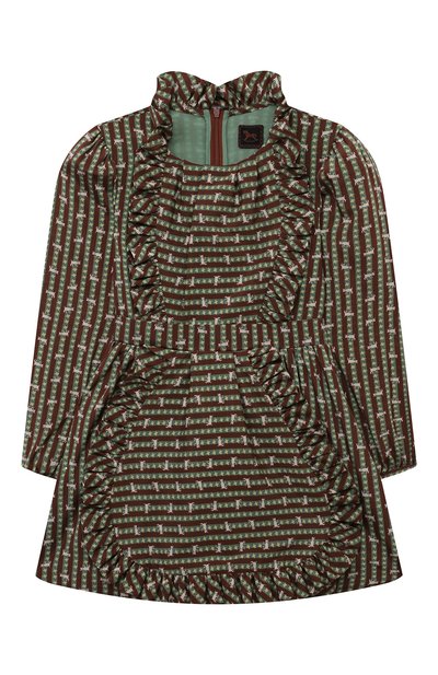 Комплект из платья и шорт ULYANA SERGEENKO коричневого цвета по цене 115000 руб., арт. ABC001KD23P (0311Б23), фото 2 Комплект из платья и шорт ULYANA SERGEENKO, арт. ABC001KD23P (0311Б23), фото 2