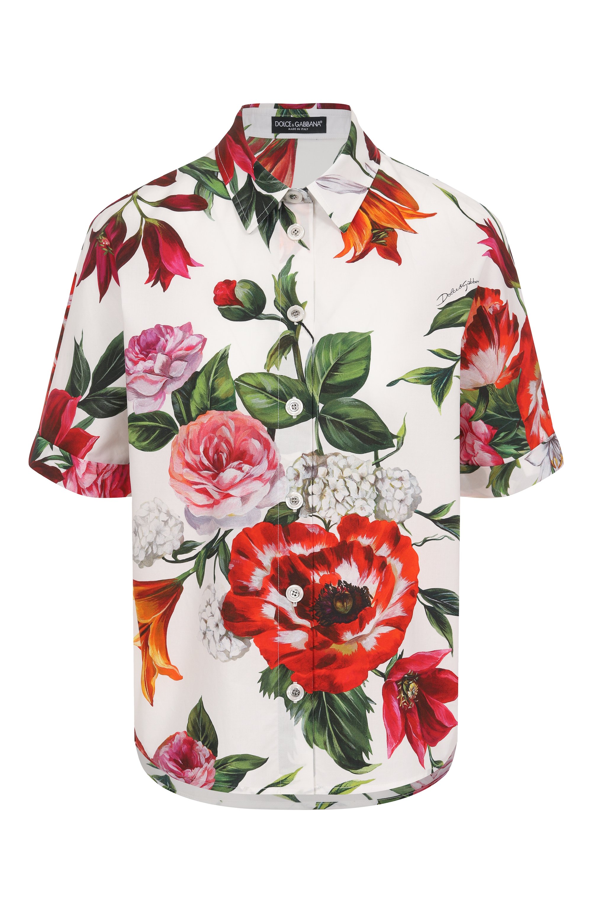 Хлопковая рубашка DOLCE & GABBANA, �арт. F5D68T/HS5TQ, фото 1