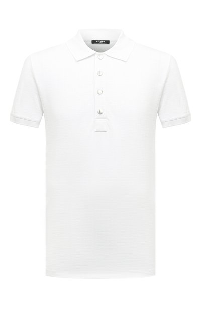 Мужское хлопковое поло BALMAIN, арт. CH1GB000/JB82