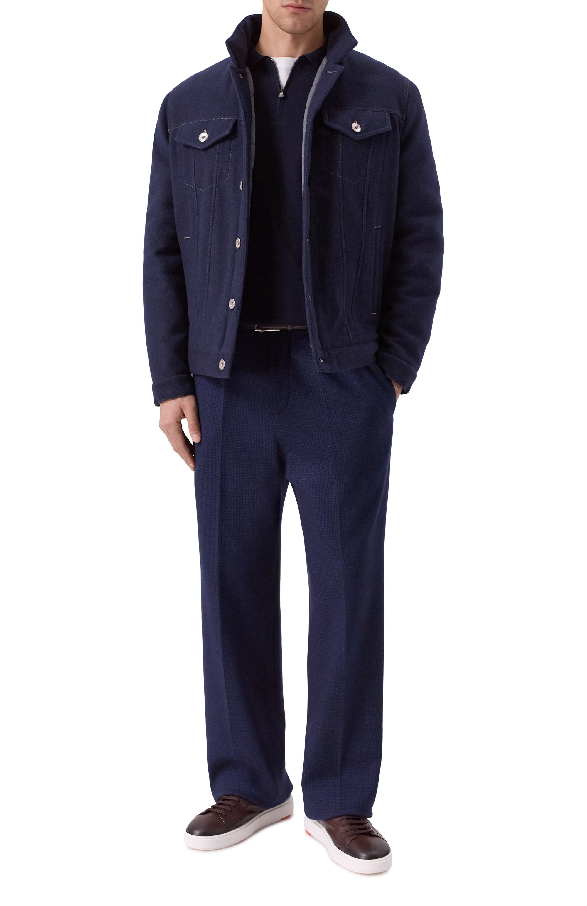 Брюки из хлопка и кашемира MVST, арт. M25.1PM.T014/D0NDI, фото 2