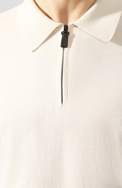 Хлопковое поло BRIONI кремового цвета по цене 67300 руб., арт. UMS20L/08K01, фото 5 Хлопковое поло BRIONI, арт. UMS20L/08K01, фото 5