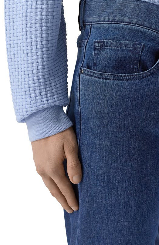 Джинсы Canali 91719M/PX01198 Синий  91719M/PX01198 Фото 5