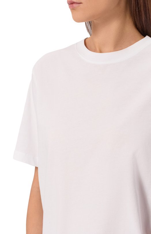 Хлопковая футболка Dries Van Noten 131100/3600 Белый  131100/3600 Фото 5
