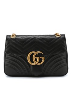 Женская сумка gg marmont medium GUCCI черного цвета, арт. 443496/DTDIT | Фото 1 (Сумки-технические: Сумки через плечо; Материал внутренний: Не назначено; Размер: medium; Материал: Натуральная кожа; Региональные ограничения белый список (Axapta Mercury): RU; Материал сплава: Проставлено; Драгоценные камни: Проставлено)