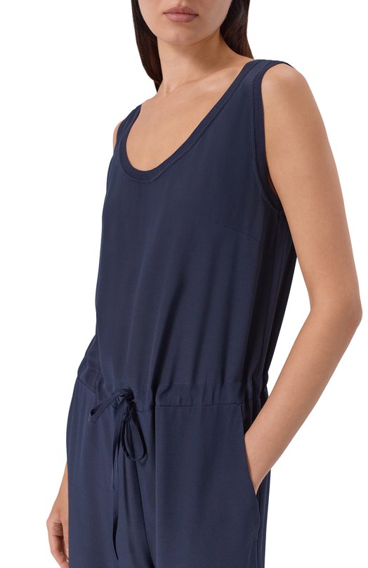 Шелковый комбинезон P.A.R.O.S.H. D790543/SWEET26 Синий  D790543/SWEET26 Фото 4