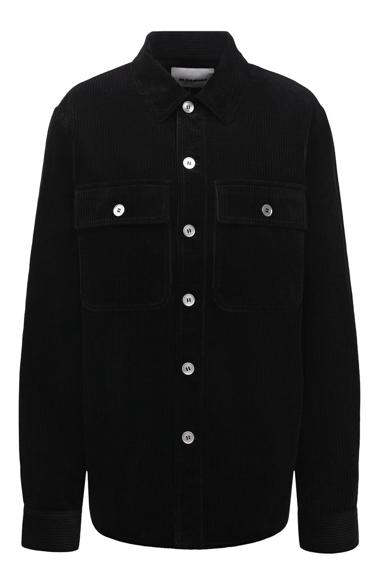 Женская черная вельветовая рубашка JIL SANDER купить в интернет ...