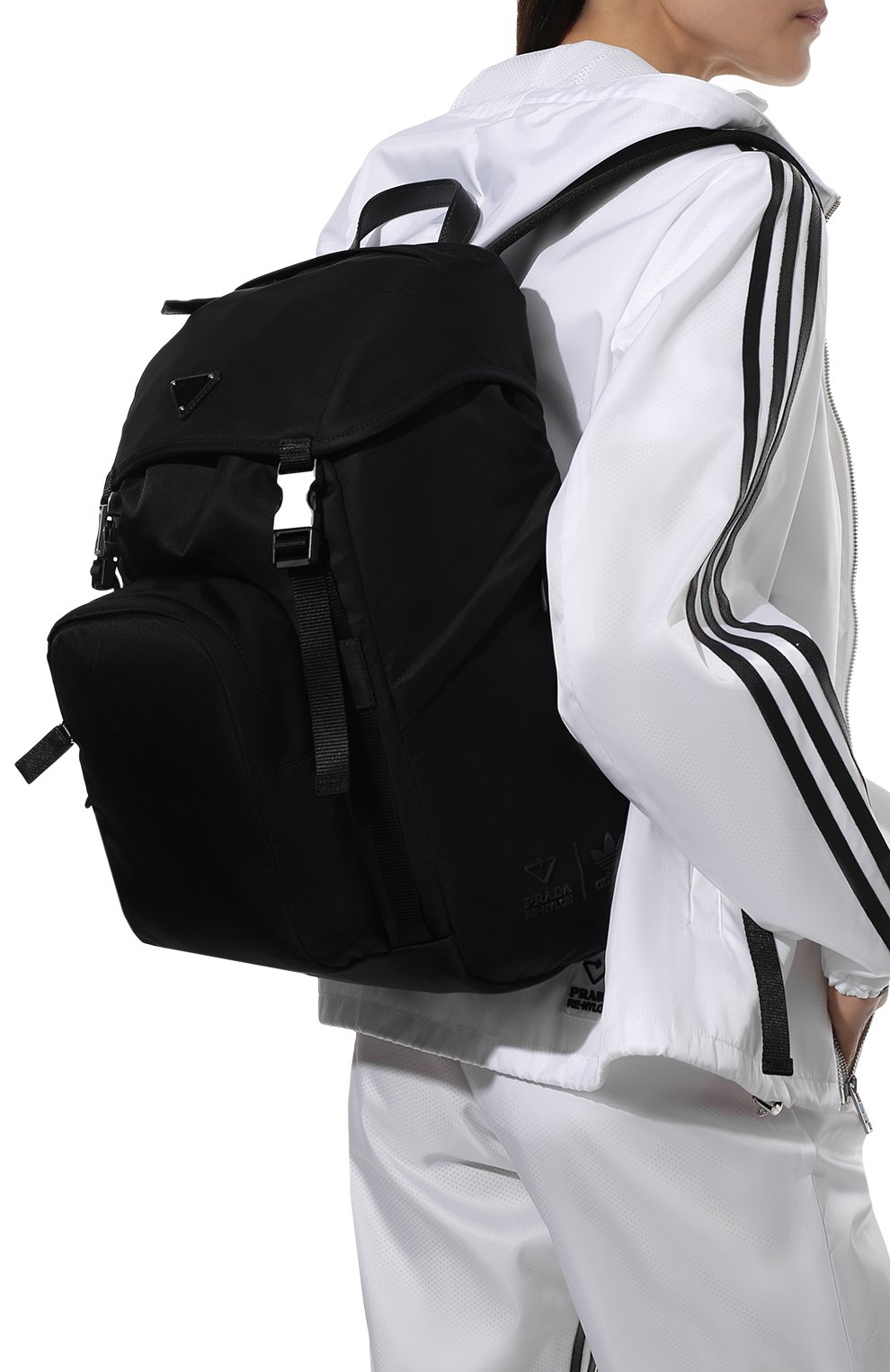 Рюкзак adidas for prada re-nylon PRADA черного цвета по цене 135000 руб., арт. 2VZ135-1WQ8-F0002-ADS, фото 2 Рюкзак adidas for prada re-nylon PRADA, арт. 2VZ135-1WQ8-F0002-ADS, фото 2