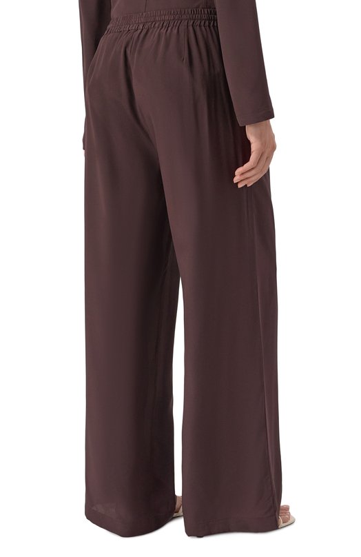 Шелковые брюки P.A.R.O.S.H. D230730/SWEET26 Коричневый  D230730/SWEET26 Фото 4