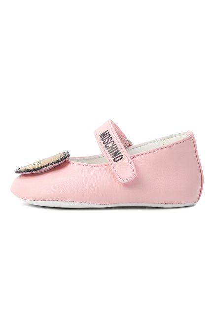 Кожаные пинетки MOSCHINO, арт. 81805/VAR4/15-19