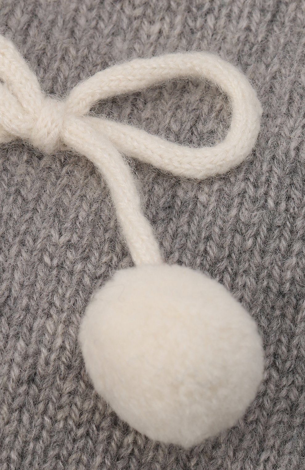 Кашемировая шапка OSCAR ET VALENTINE серого цвета по цене 5750 руб., арт. BON04CHERRYS, фото 3 Кашемировая шапка OSCAR ET VALENTINE, арт. BON04CHERRYS, фото 3