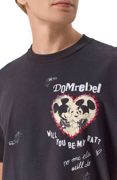 Хлопковая футболка DOMREBEL черного цвета по цене 22100 руб., арт. M HEARTY/T-SHIRT, фото 5 Хлопковая футболка DOMREBEL, арт. M HEARTY/T-SHIRT, фото 5
