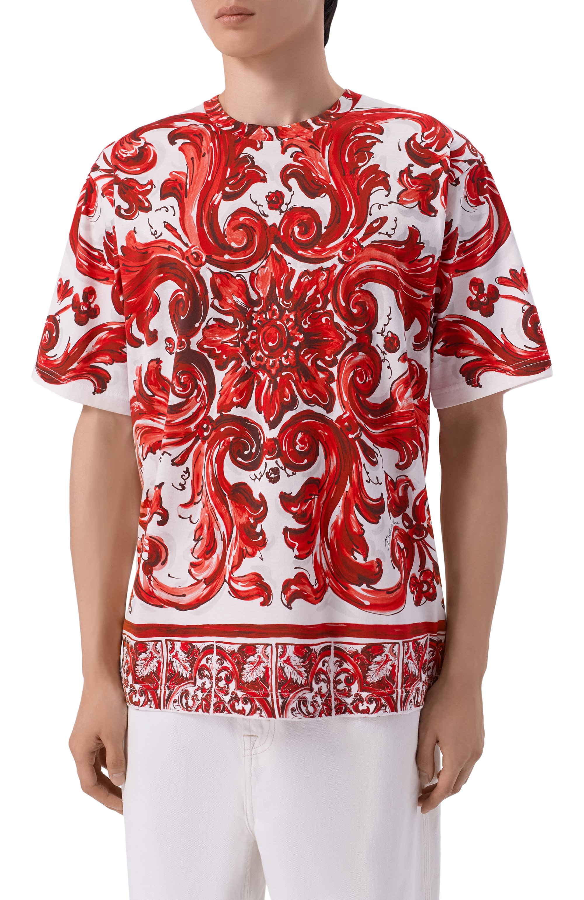 Хлопковая футболка DOLCE & GABBANA, арт. G8PN9T/II7K0, фото 3