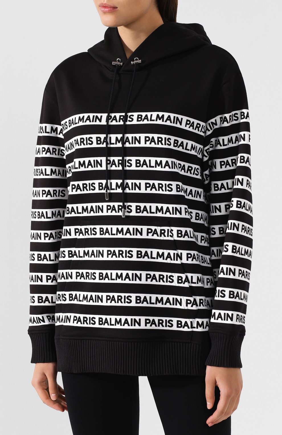 Хлопковый пуловер BALMAIN, арт. RF13751/I076, фото 3