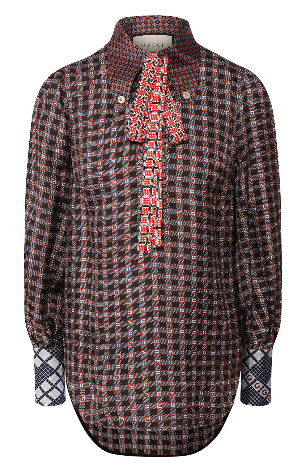 Шелковая блузка GUCCI, арт. 602041/ZADFY, фото 1