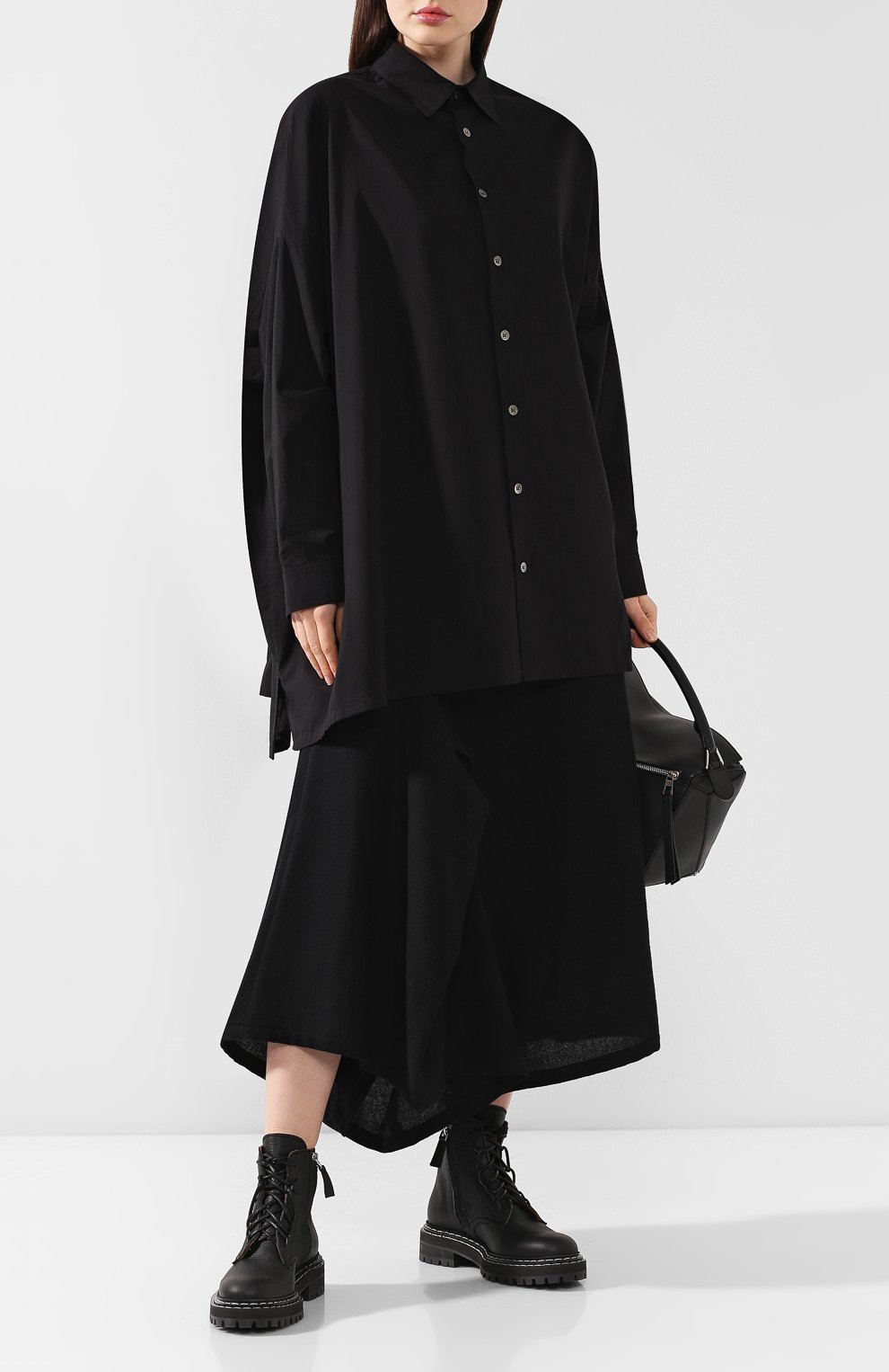 Хлопковая рубашка YOHJI YAMAMOTO, арт. YJ-B03-030, фото 2