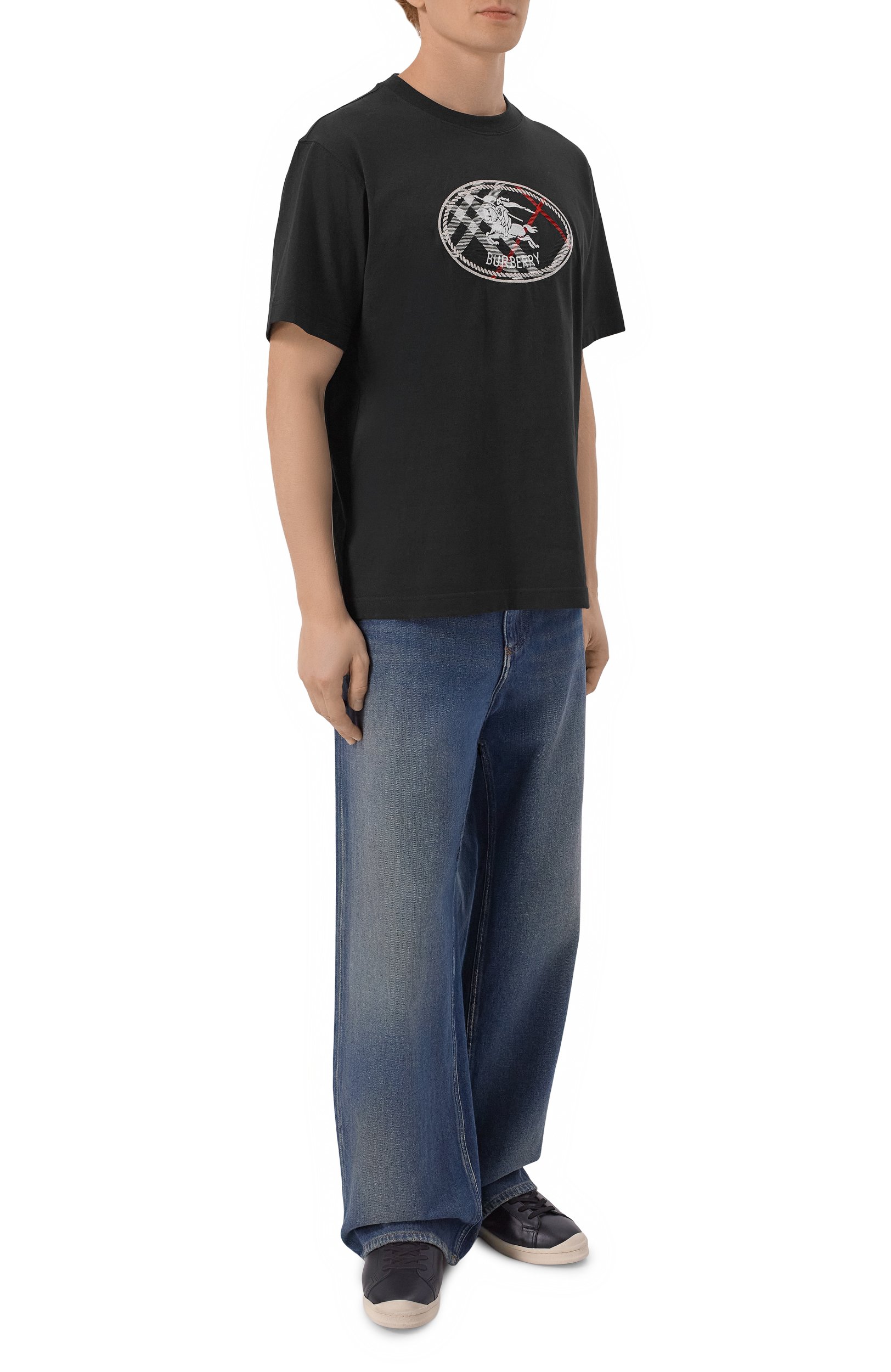 Хлопковая футболка BURBERRY, арт. 8128072, фото 2