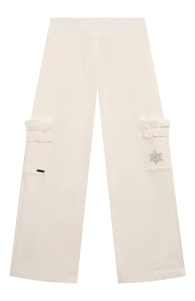 Хлопковые брюки-карго MONNALISA, арт. 19D411