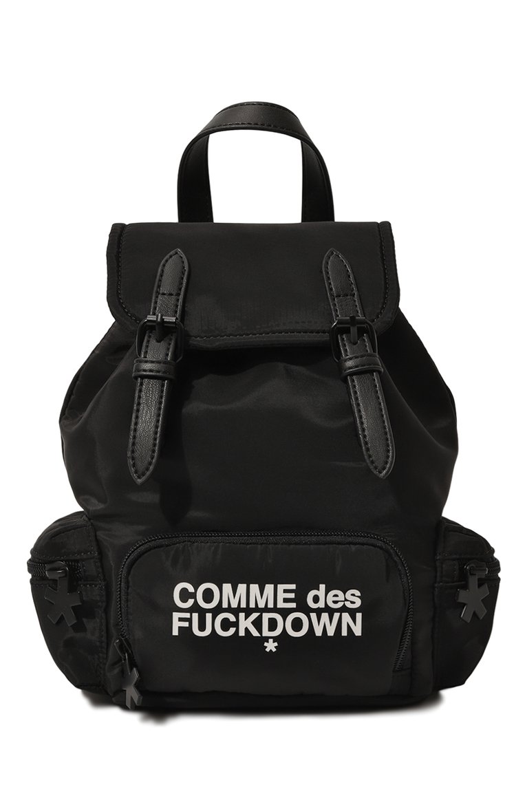 Женский рюкзак COMME DES FUCKDOWN черного цвета, арт. CDFA710 | Фото 1 (Размер: medium; Материал сплава: Проставлено; Материал: Текстиль; Драгоценные камни: Проставлено; Стили: Кэжуэл)