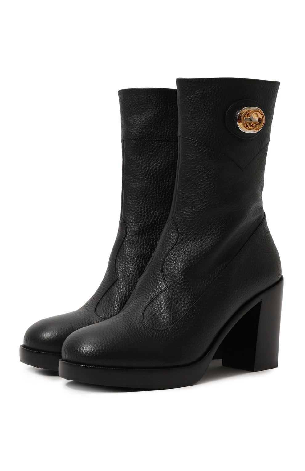 Кожаные полусапоги GUCCI, арт. 626747 0YX00, фото 1