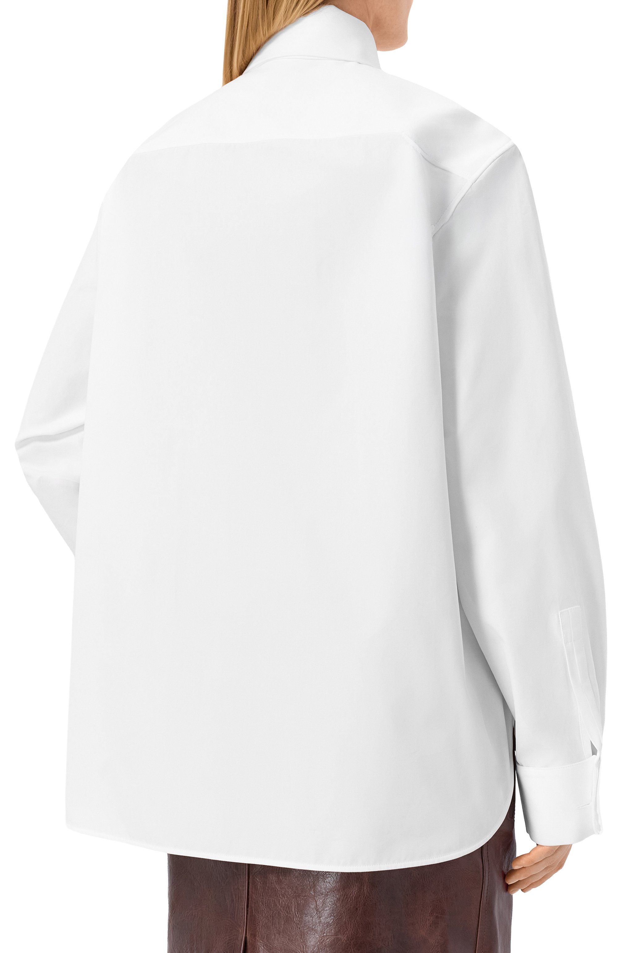 Хлопков ая рубашка SAINT LAURENT, арт. 865302/Y1H48, фото 4