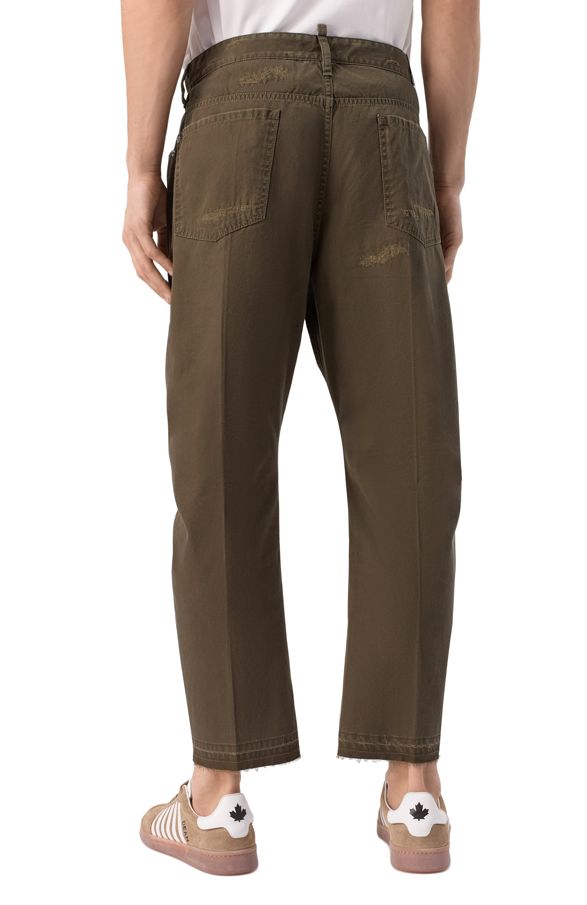 Джинсы big brother DSQUARED2 хаки цвета по цене 79950 руб., арт. S74LB1679/S41794, фото 4 Джинсы big brother DSQUARED2, арт. S74LB1679/S41794, фото 4