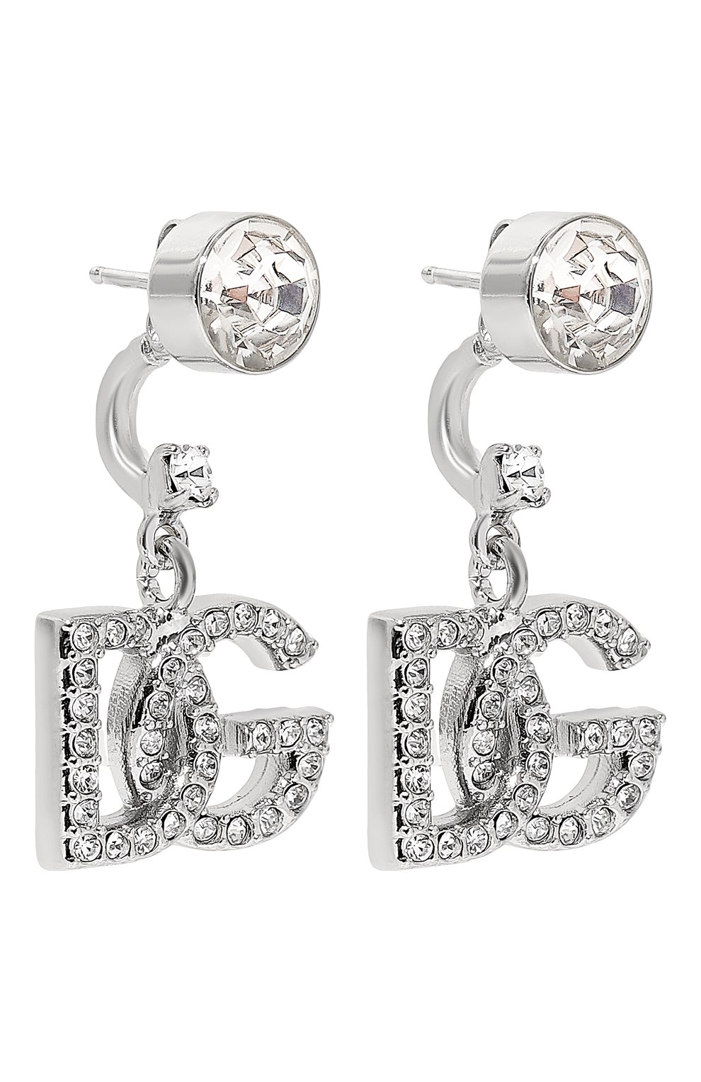 Серьги DOLCE & GABBANA серебряного цвета по цене 61650 руб., арт. WEP1L6 W1111, фото 3 Серьги DOLCE & GABBANA, арт. WEP1L6 W1111, фото 3