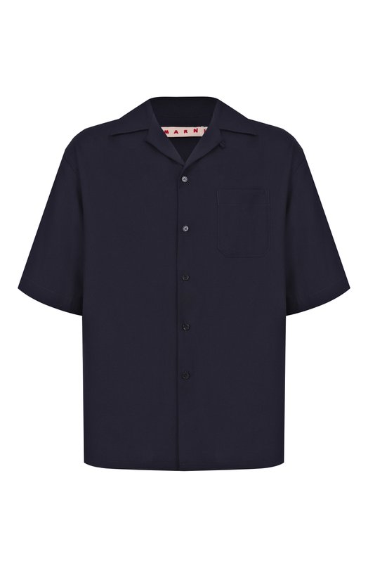 Шерстяная рубашка Marni CUMU0213A5/UTW839 Синий CUMU0213A5/UTW839