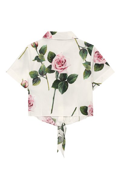 Хлопковая блузка DOLCE & GABBANA, арт. L54S05/HS5GG/8-14, фото 2