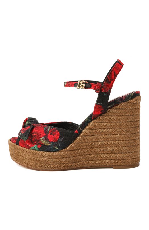 Текстильные босоножки Lolita 85 Dolce & Gabbana CZ0320/A6514 Разноцветный  CZ0320/A6514 Фото 4