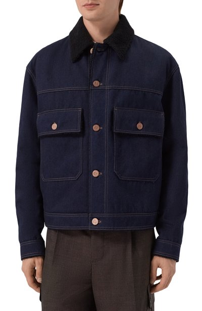 Джинсовая куртка с подкладкой из овчины GIORGIO ARMANI, арт. GM004587/AF28862, фото 3