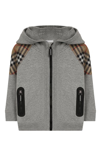 Хлопковый кардиган с капюшоном BURBERRY, арт. 8011053, фото 1