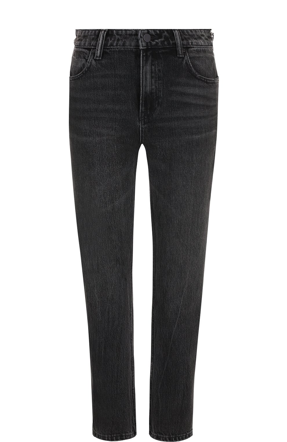 Укороченные джинсы прямого кроя с потертостями ALEXANDER WANG, арт. 4D994191BX, фото 1