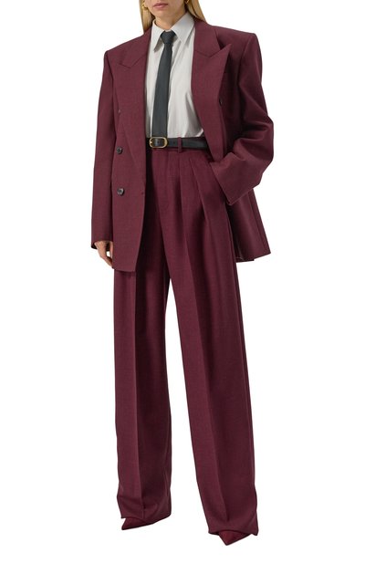 Шерстяные брюки SAINT LAURENT, арт. 824389/Y5K32, фото 2