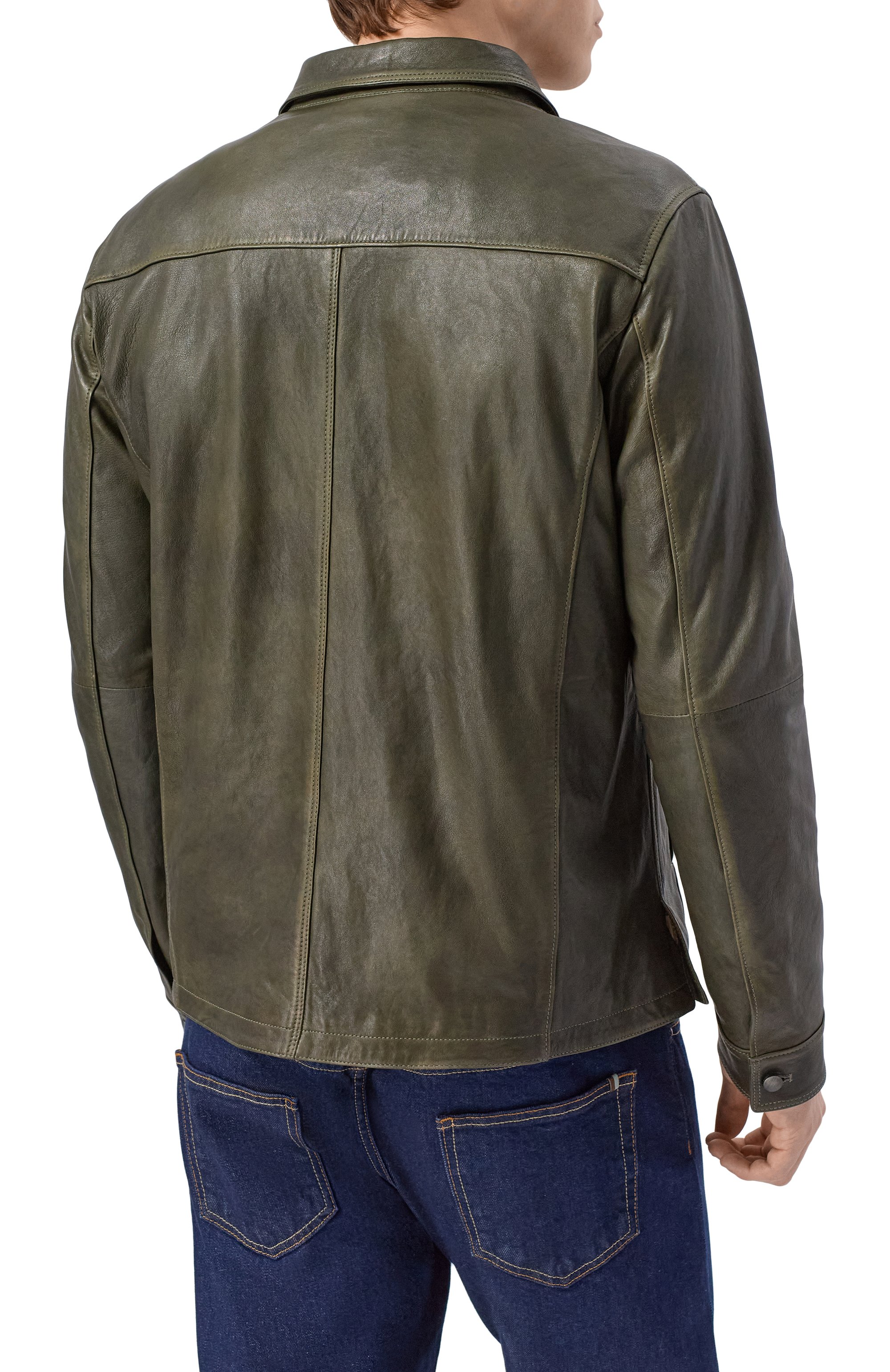 Кожаная куртка-рубашка GIMO'S, арт. 6S20.J.180.64V.TRF/CI, фото 4