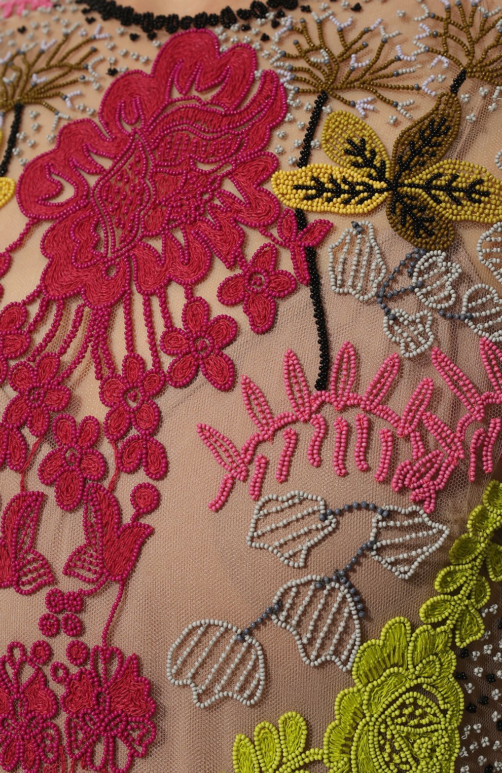 Платье с отделкой бисером VALENTINO, арт. XB3VDCY11ED, фото 5