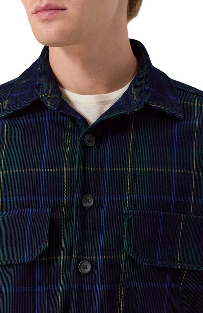 Рубашка WHITE SAND темно-синего цвета по цене 38950 руб., арт. 25WSU20/329, фото 5 Рубашка WHITE SAND, арт. 25WSU20/329, фото 5