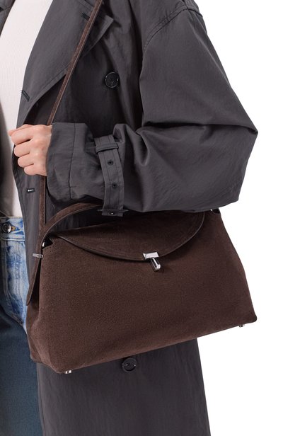 Сумка t-lock TOTEME темно-коричневого цвета по цене 163500 руб., арт. 241-WAL961-LE0004, фото 2 Сумка t-lock TOTEME, арт. 241-WAL961-LE0004, фото 2