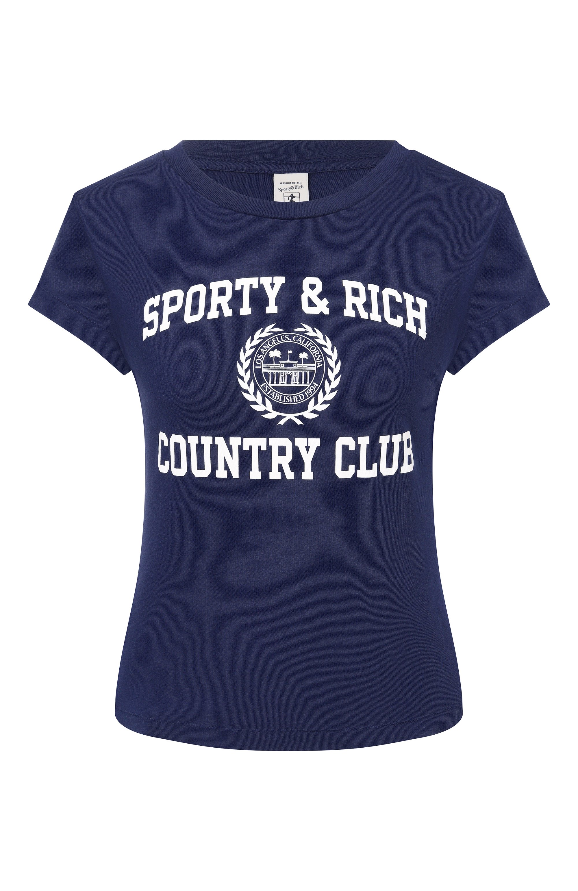 Хлопковая футболка SPORTY AND RICH, арт. T011176218BL106, фото 1