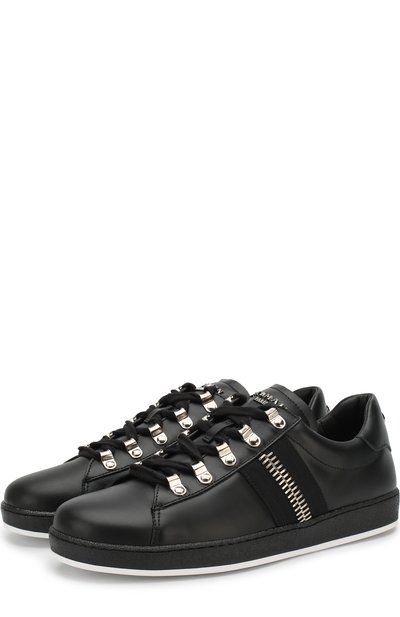 Кожаные кеды eric на шнуровке BALMAIN, арт. W8HC339/PTCF, фото 1