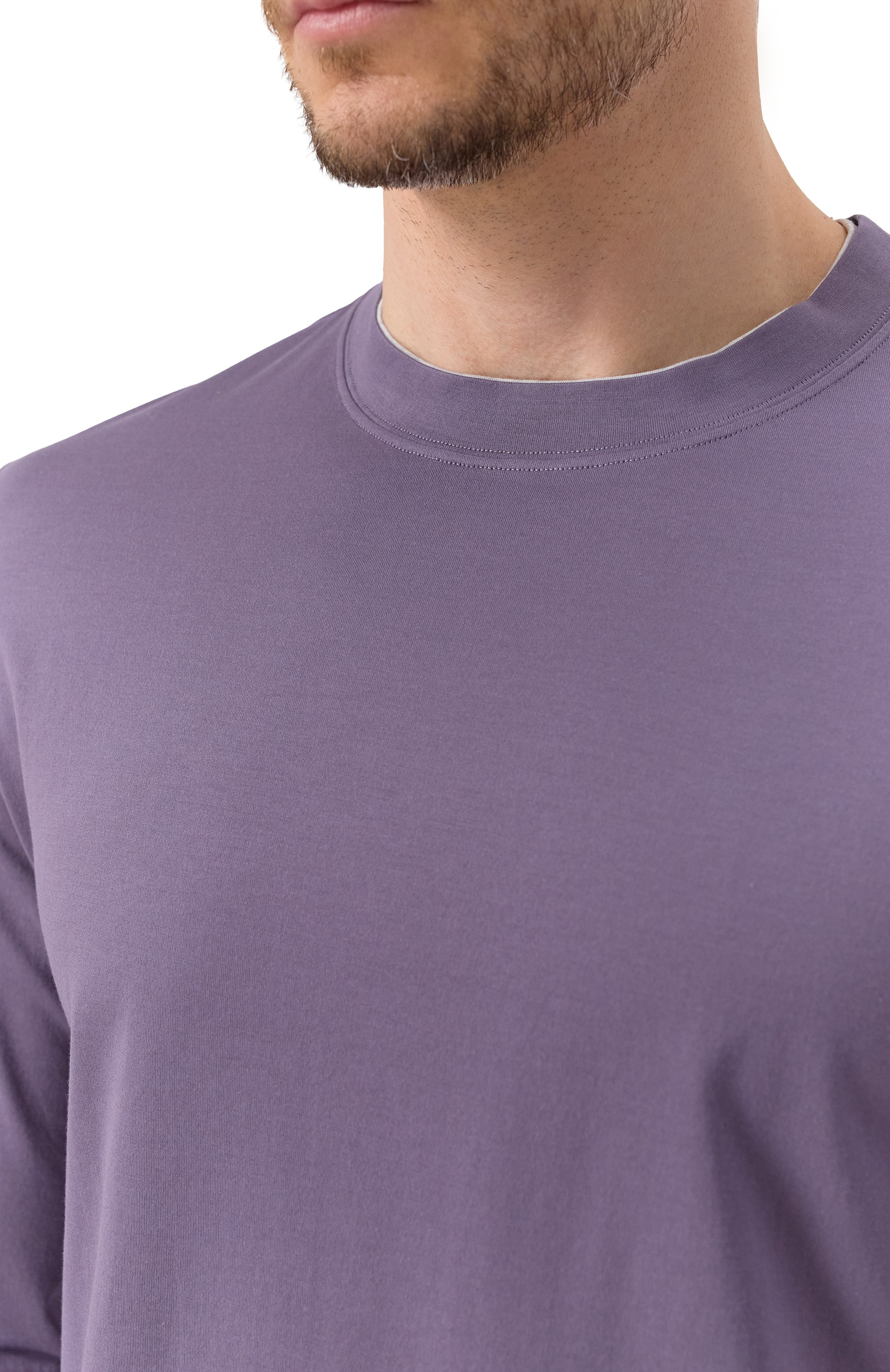 Хлопковый лонгслив BRUNELLO CUCINELLI, арт. M0B137433, фото 5