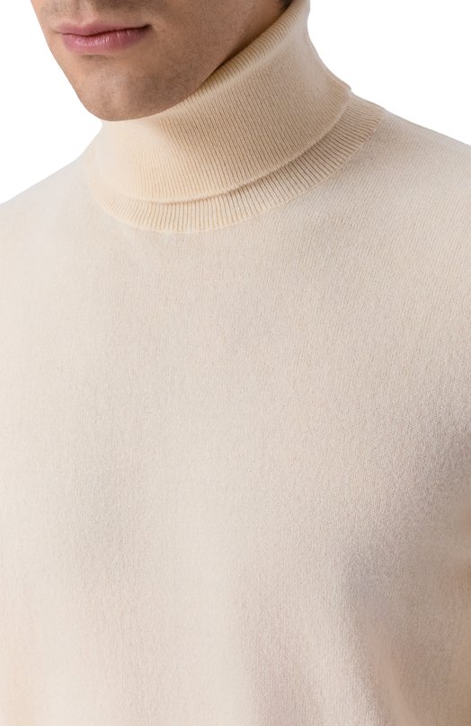 Кашемировая водолазка Kiton UMK1507K333 Кремовый  UMK1507K333 Фото 5
