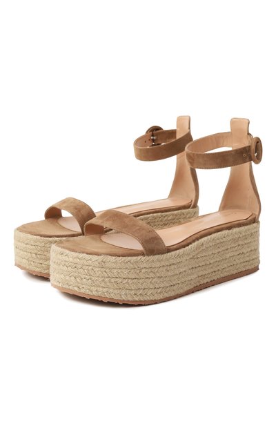 Женские замшевые босоножки seville 40 GIANVITO ROSSI, арт. G61732.40RIC.CDJCMNA