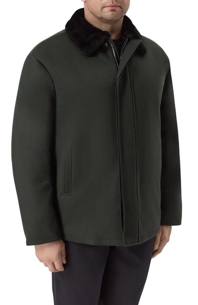 Кашемировое пальто с подкладкой из овчины GIORGIO ARMANI, арт. GM003926/TE13515, фото 3