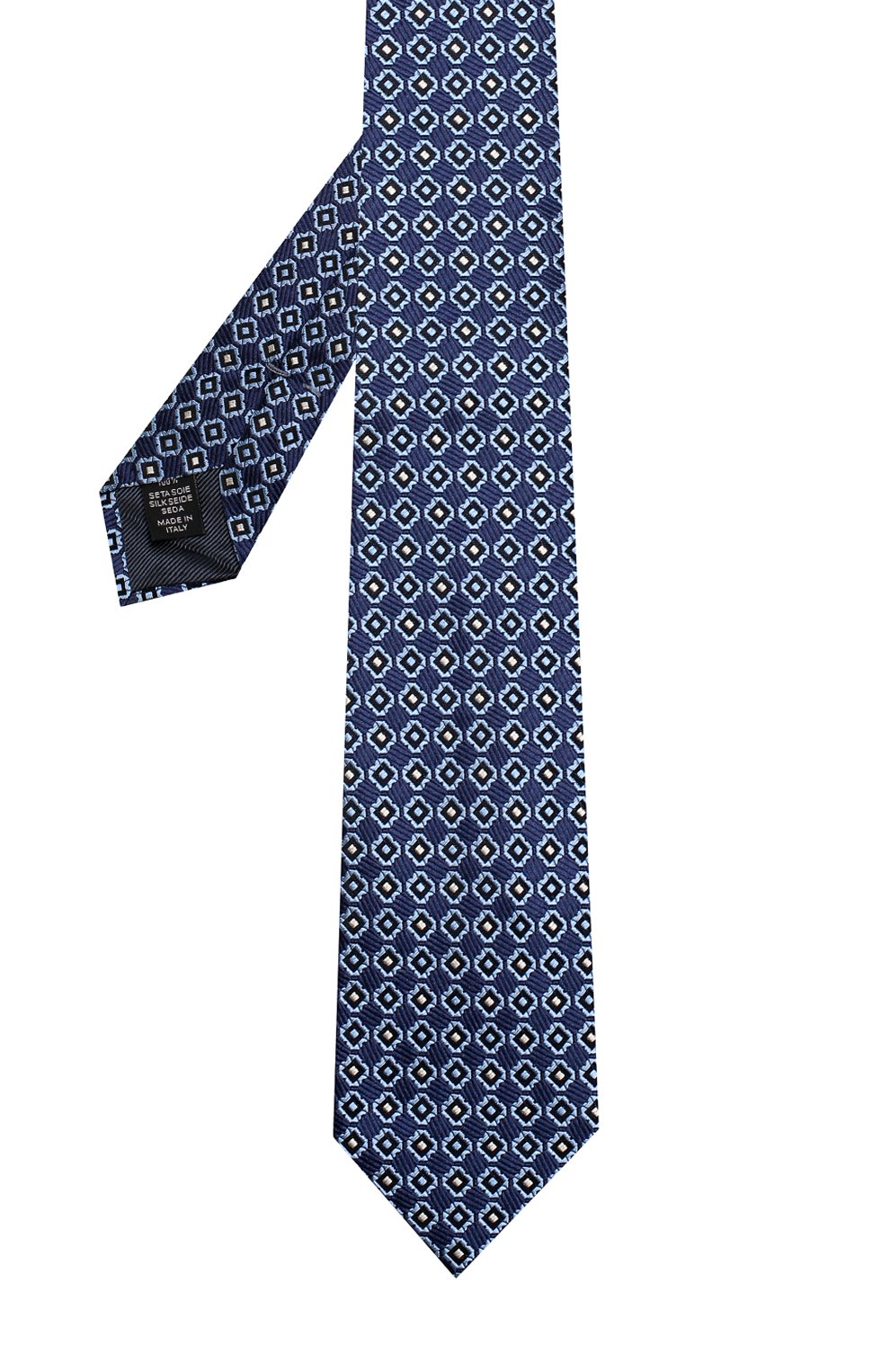 Шелковый галстук ZEGNA темно-синего цвета по цене 21200 руб., арт. Z3D30/1L7, фото 2 Шелковый галстук ZEGNA, арт. Z3D30/1L7, фото 2